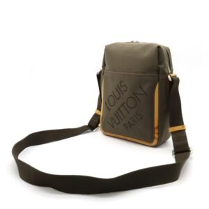LOUIS VUITTON Damiergeant Citadin Shoulder Bag Canvas Tail Khaki M93040 | AlmaBagz