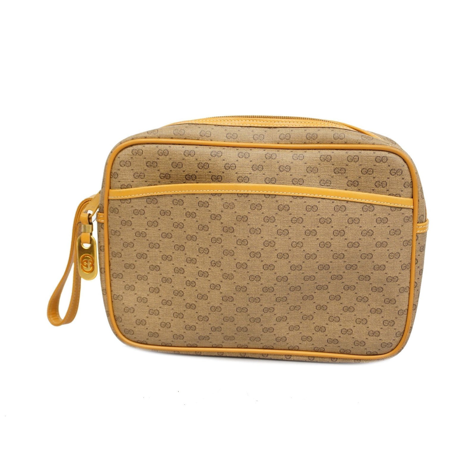 GUCCI Micro GG Clutch Bag 014 14 0028 Women's PVC,Leather Clutch Bag Beige | AlmaBagz - Image 18