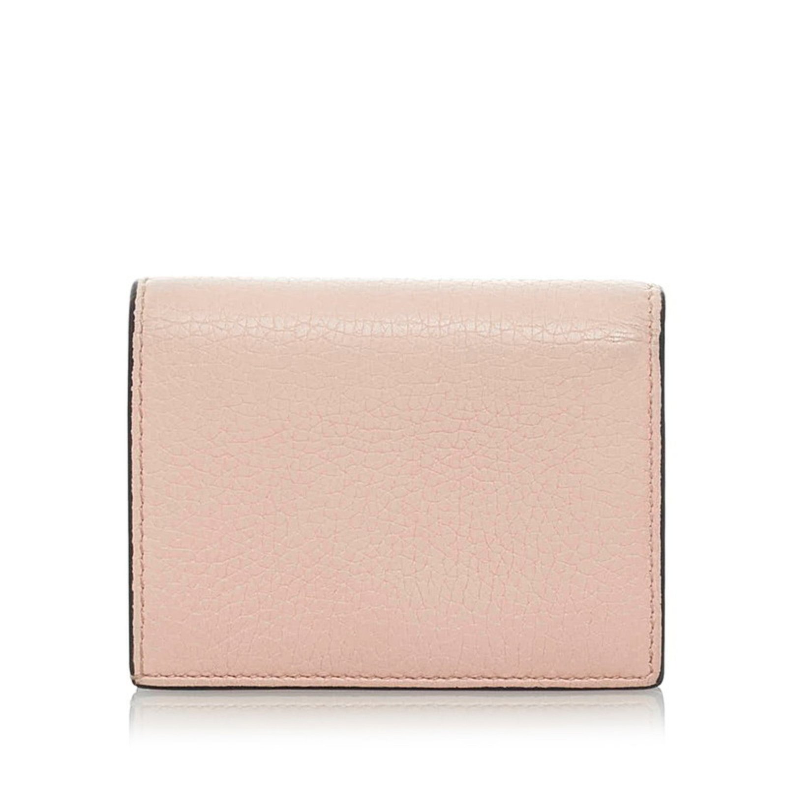 Gucci Animalier Bee Bifold Wallet 460185 Pink Leather Ladies GUCCI | AlmaBagz - Image 3