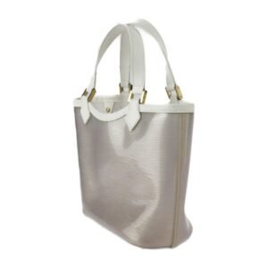 LOUIS VUITTON Mini Lagoon Bay Epi Plage Handbag M92263 PVC Leather Greige White Gold Hardware | AlmaBagz