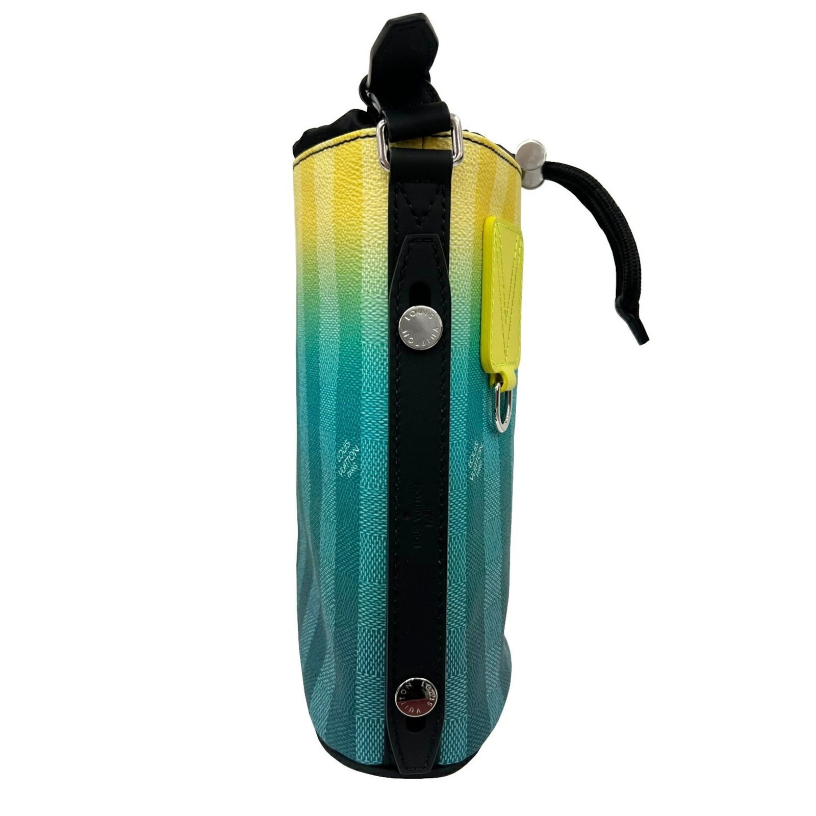 LOUIS VUITTON Sac Marant Shoulder Bag HandBag M59920 RFID Damier Stripe Yellow Green Men's | AlmaBagz - Image 2