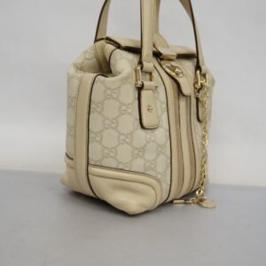 GUCCI ssima 2way Bag 153028 Women's Leather Handbag Ivory | AlmaBagz