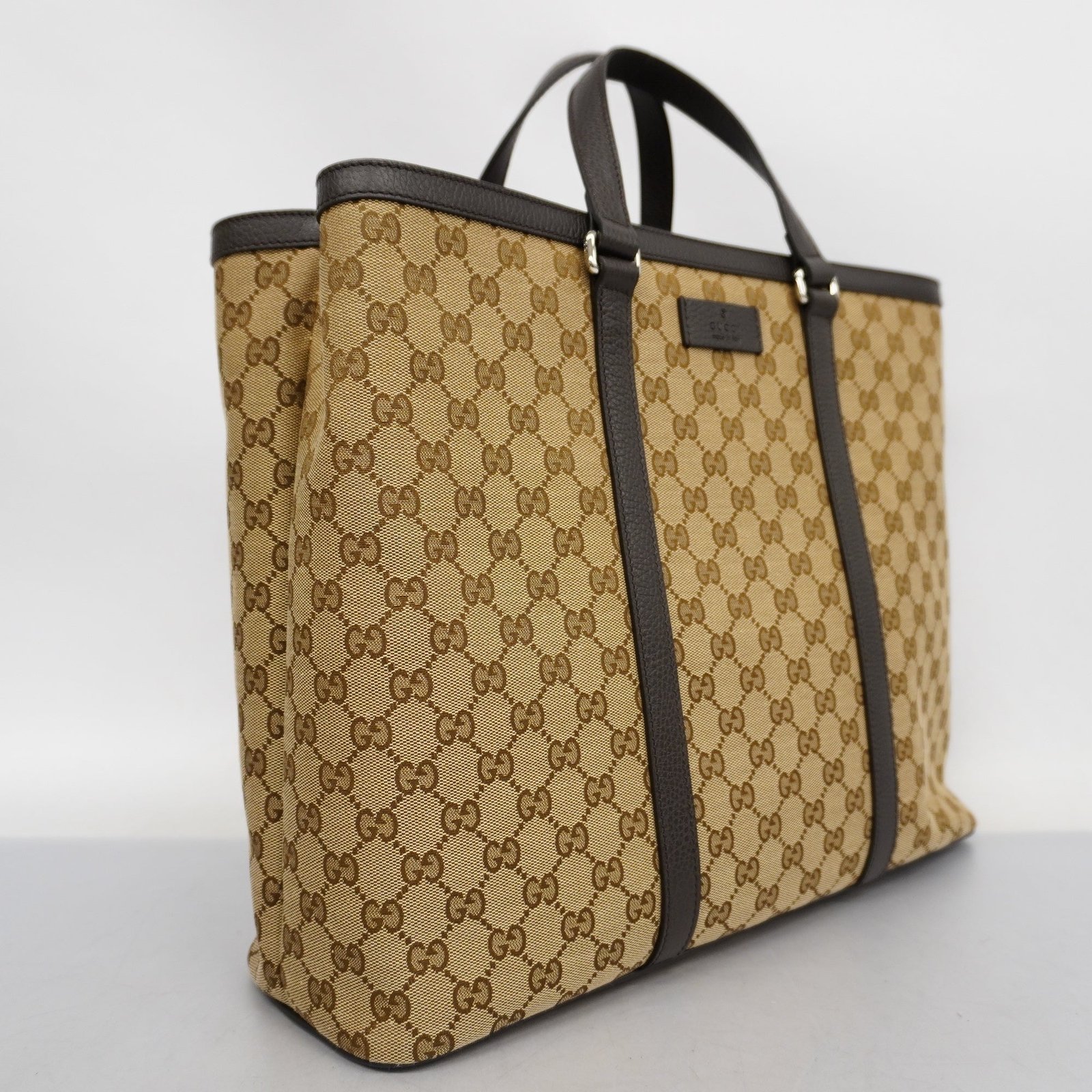 GUCCI GG Canvas 2way Bag 449169 GG Canvas Handbag,Shoulder Bag Beige,Brown | AlmaBagz