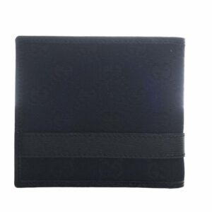 Gucci GG Canvas Belt Bifold Wallet 295610 Black Men's | AlmaBagz