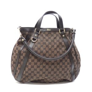 Gucci Handbag Ladies Brown GG Canvas Leather 272393 498879 | AlmaBagz