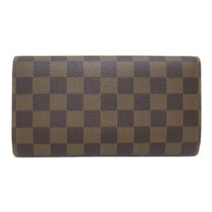 LOUIS VUITTON Porte TresorLong Wallet Brown Damier PVC coated canvas N61215 | AlmaBagz