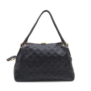 LOUIS VUITTON Ponty PM Navy MarineRouge Monogram empreinte leather M43721 | AlmaBagz