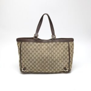 GUCCI handbag GG pattern  brown tote bag | AlmaBagz