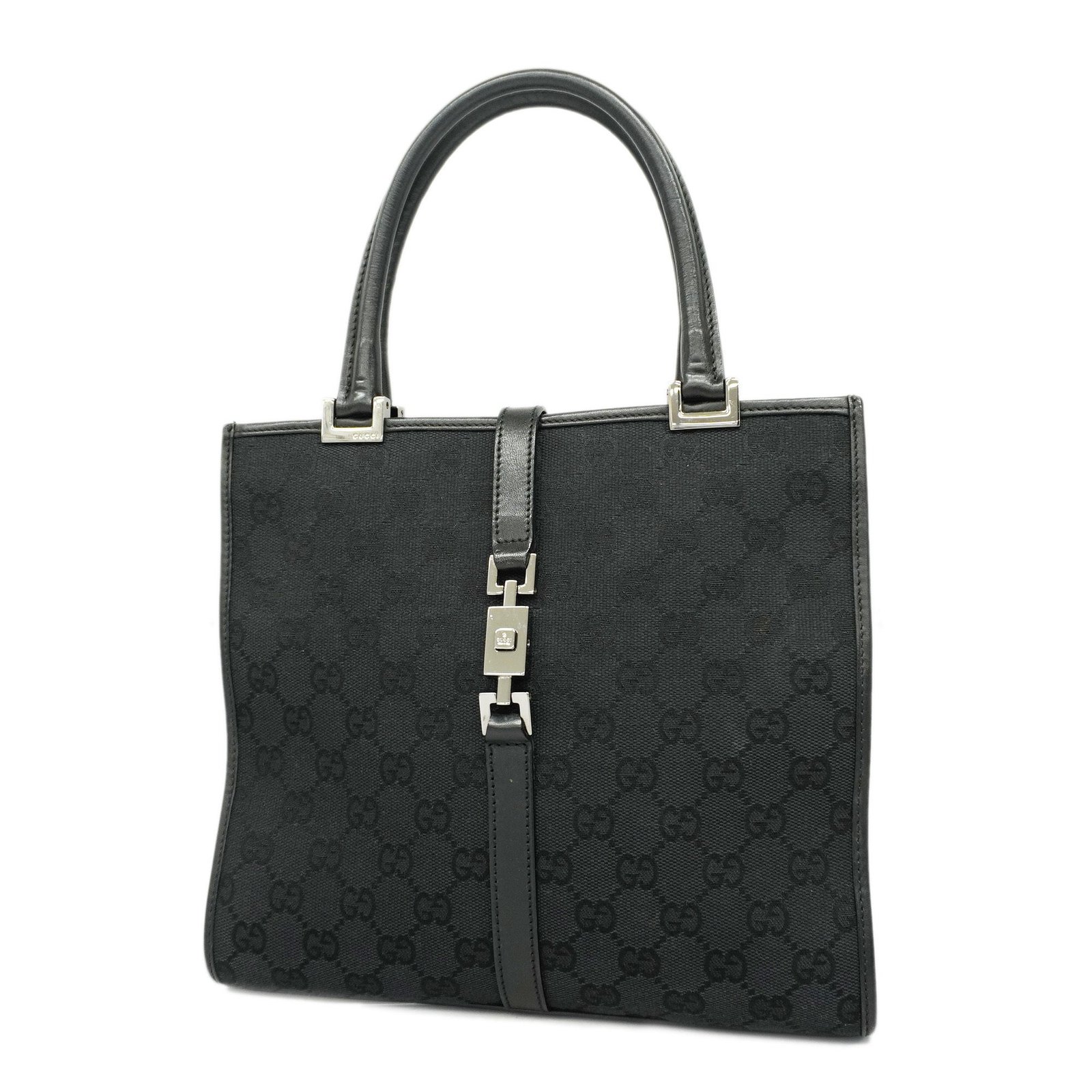 GUCCI Jackie Handbag 002 1065 Women's GG Canvas Black | AlmaBagz - Image 18