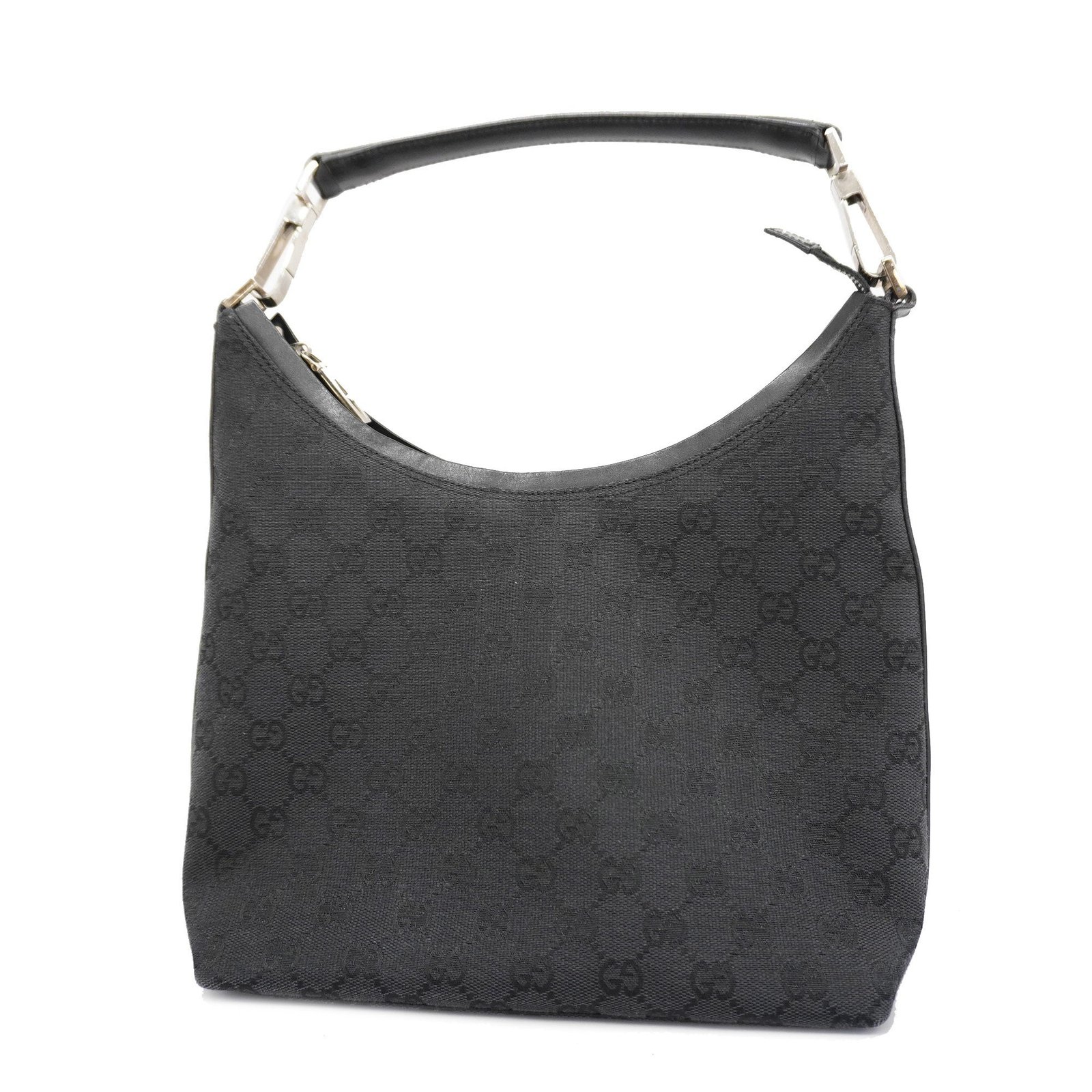 GUCCI 000 0602 Women's GG Canvas Hand Bag Black | AlmaBagz - Image 18