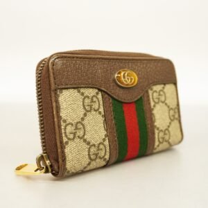 GUCCI Ophidia Coin Case 597613 Gold Hardware Women's GG Supreme,Leather | AlmaBagz