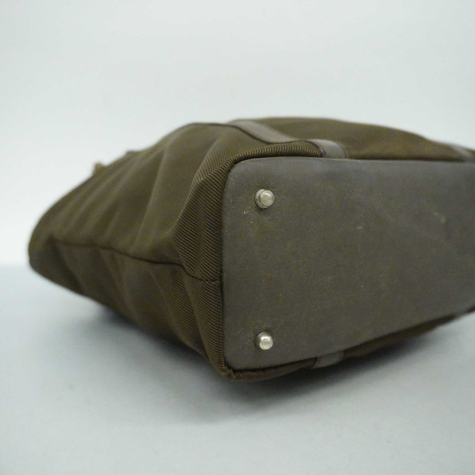 GUCCI Bamboo Handbag 000 1998 0508 Women's Nylon Canvas Handbag Brown | AlmaBagz - Image 16