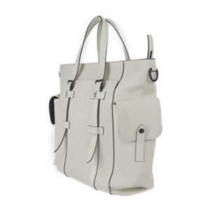 LOUIS VUITTON Christopher Tote Bag M58477 Taurillon Leather Bronne White Matte Black Hardware 2WAY Shoulder | AlmaBagz