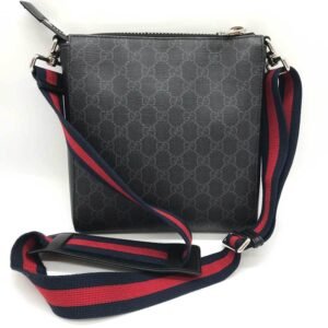 GUCCI Shoulder Bag Small GG Supreme 523599 Black | AlmaBagz