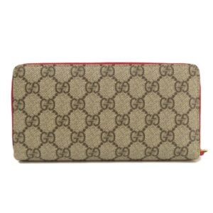 GUCCI 506279 GG Supreme Long Wallet PVC Women's | AlmaBagz