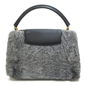 LOUIS VUITTON CapucineBB Black Gray leather | AlmaBagz