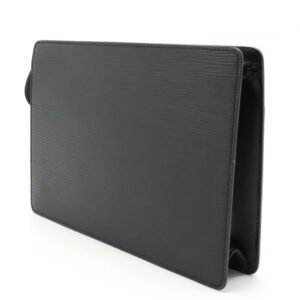 LOUIS VUITTON Epi Pochette Homme Second Bag Clutch Noir Black M52522 | AlmaBagz