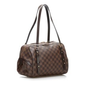 LOUIS VUITTON Damier Rivington GM Handbag Shoulder Bag N41158 Brown PVC Leather Women's | AlmaBagz