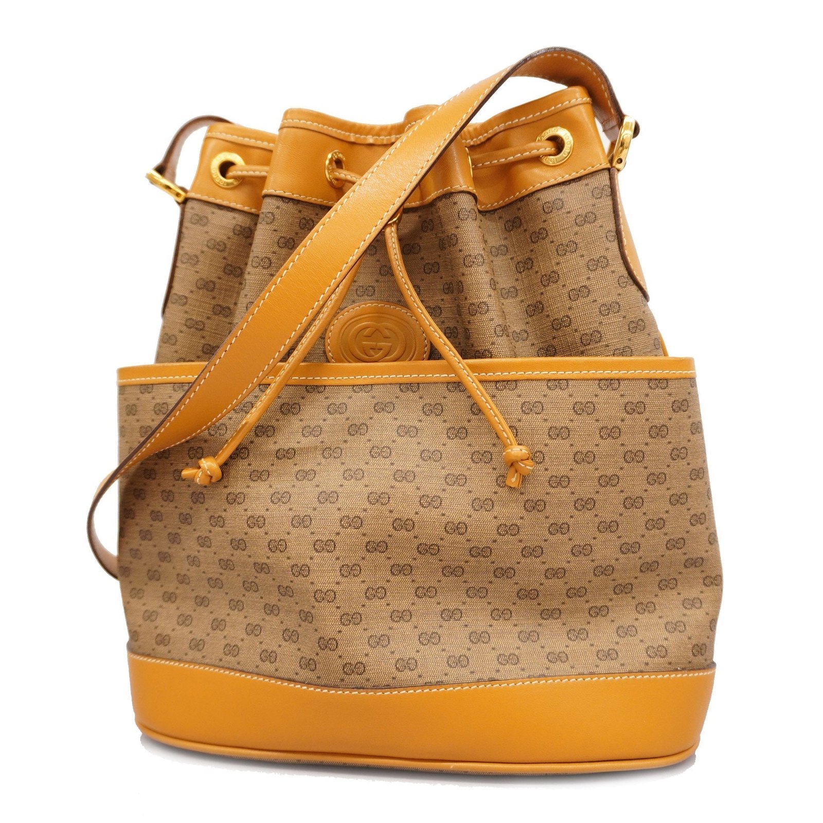 GUCCI Micro GG 001 165 0937 Women's PVC,Leather Shoulder Bag Beige | AlmaBagz - Image 18