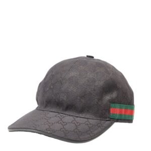 GUCCI Original GG Canvas Sherry Line Cap Baseball 200035 Black Women's | AlmaBagz