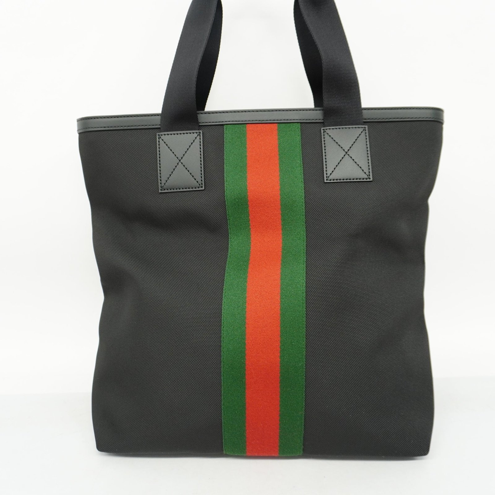 GUCCI Sherry Line Women's Canvas Tote Bag Black | AlmaBagz - Image 7
