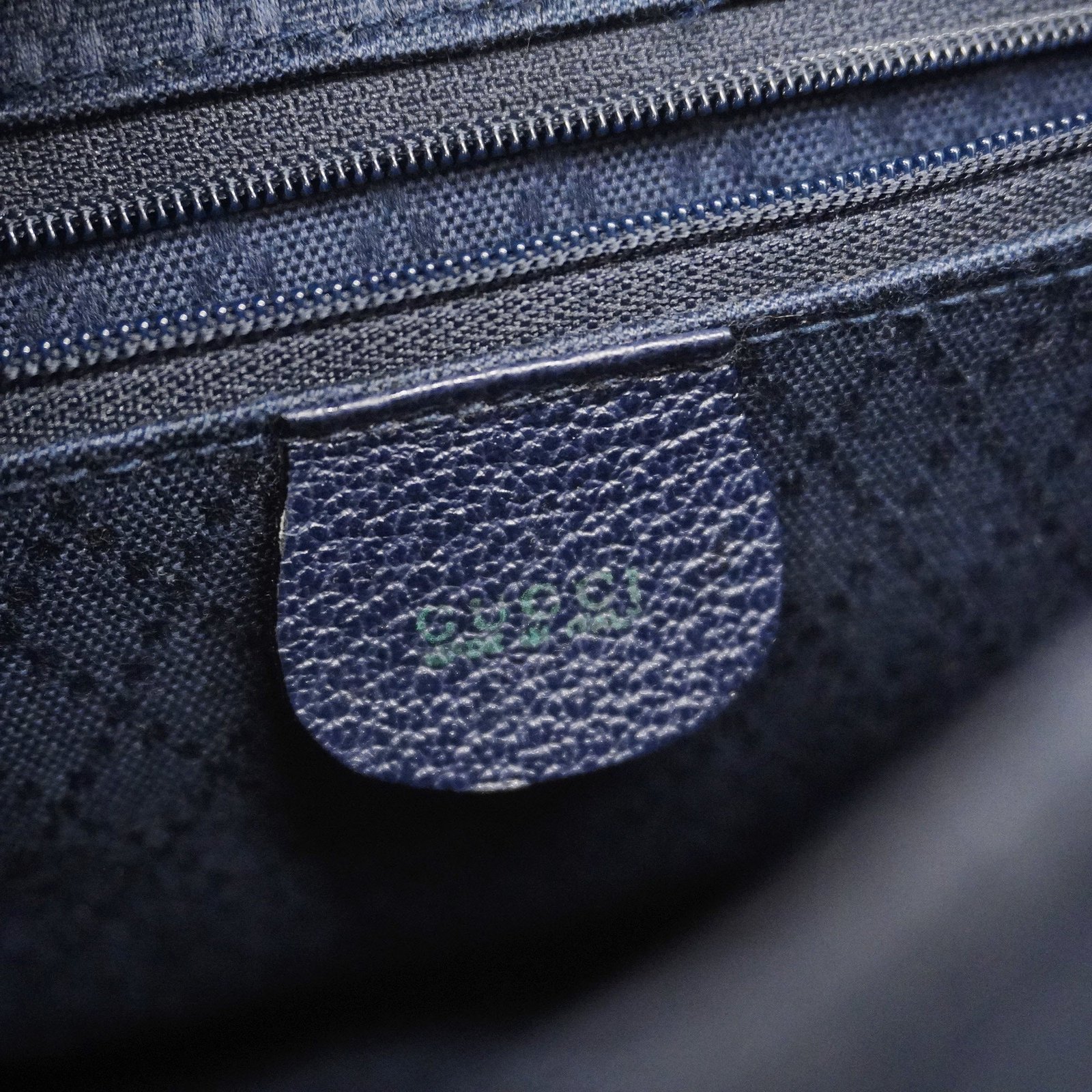 GUCCI Bamboo Rucksack 003 2058 0016 Women's Leather,Suede Backpack Navy | AlmaBagz - Image 7