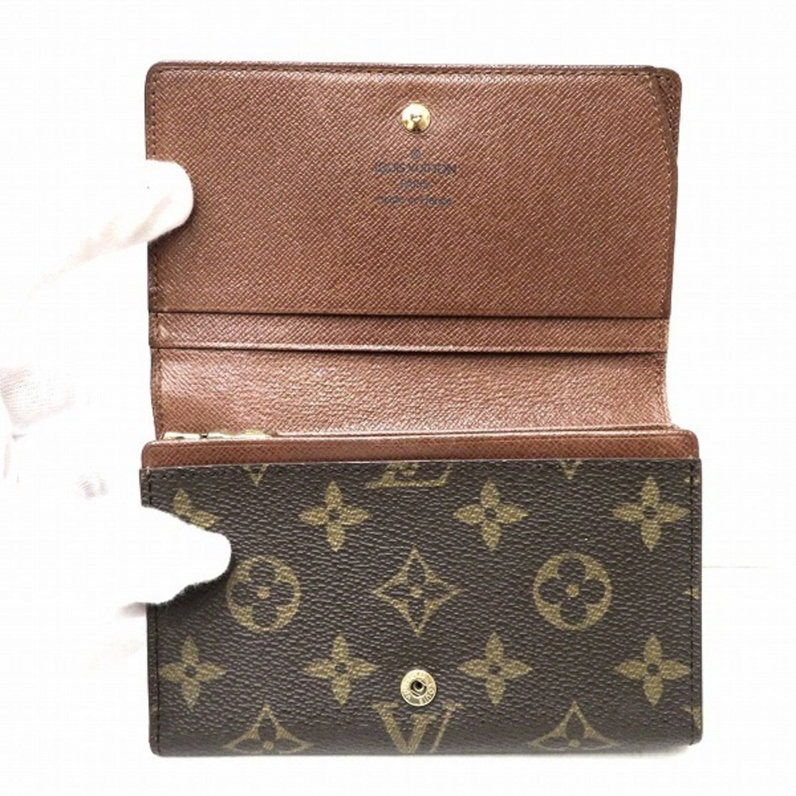 LOUIS VUITTON Monogram Portomone Bie Tresor M61730 Wallet Bifold Women's | AlmaBagz