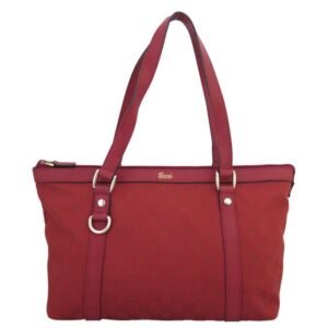Gucci Shoulder Bag GG Canvas Canvas/Leather Dark Red Women's 272399 | AlmaBagz