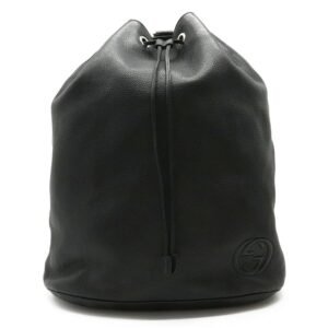 Gucci Soho Backpack Rucksack Leather Black 368587 | AlmaBagz