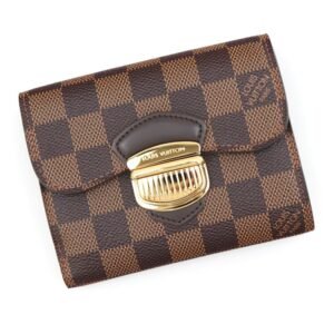 Louis Vuitton Damier Women's Damier Canvas Wallet (tri-fold) Brown | AlmaBagz