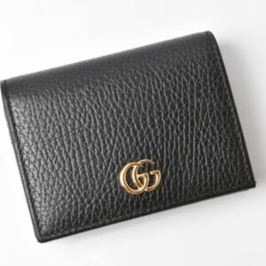 GUCCI Wallet  Folding 456126 PETITE MARMONT Petit Marmont Black | AlmaBagz