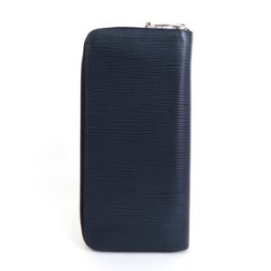 LOUIS VUITTON Round Zipper Long Wallet Epi Zippy Vertical Leather Blue Marine Men's M61828 | AlmaBagz
