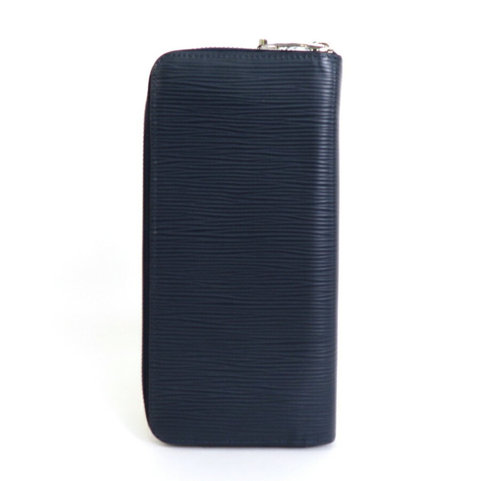 LOUIS VUITTON Round Zipper Long Wallet Epi Zippy Vertical Leather Blue Marine Men's M61828 | AlmaBagz