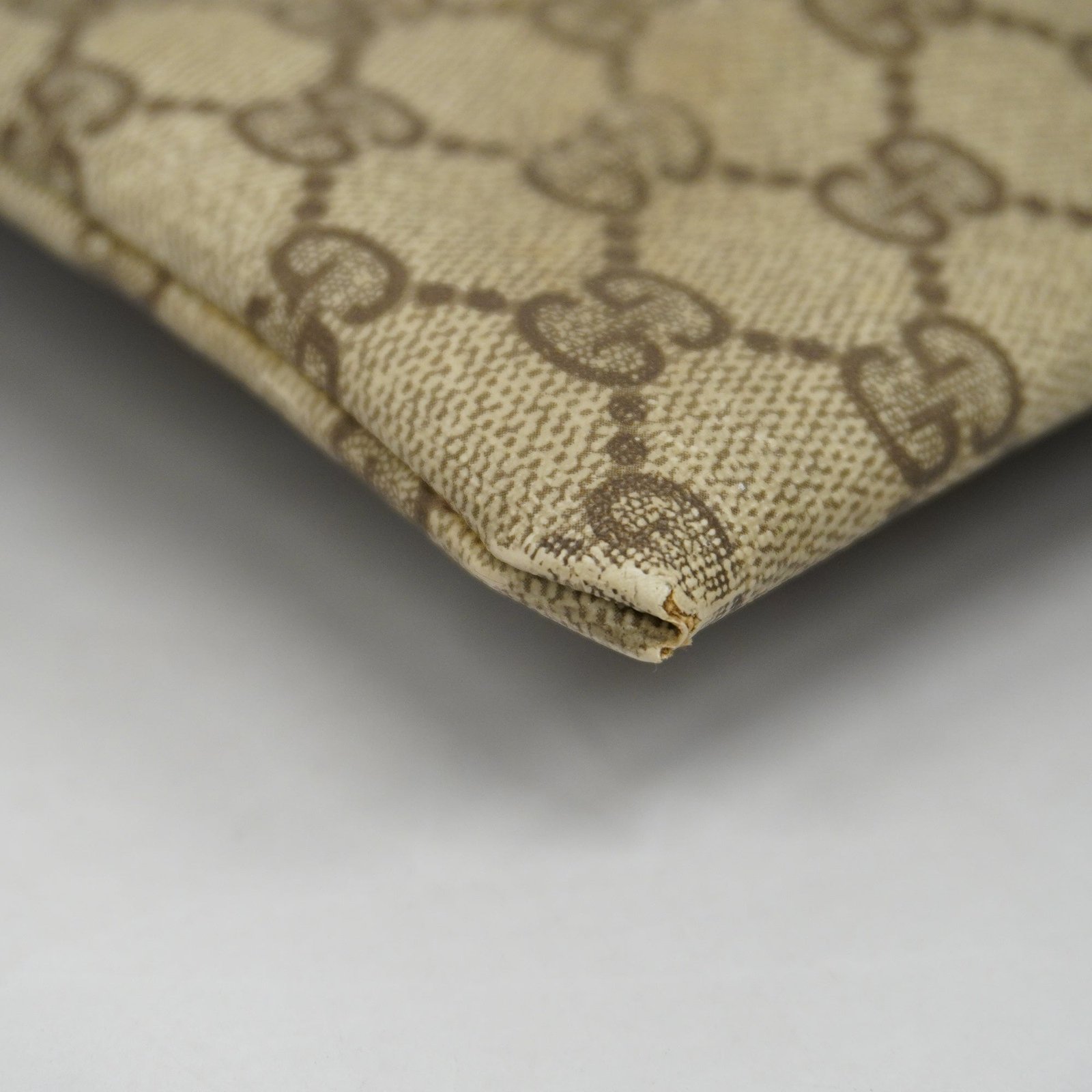 GUCCI Old 97 19 302 Leather,GG Supreme Shoulder Bag Beige | AlmaBagz - Image 6