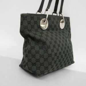 GUCCIAuth Tote Bag 285585 Women's GG Canvas Handbag,Tote Bag Black,Khaki | AlmaBagz