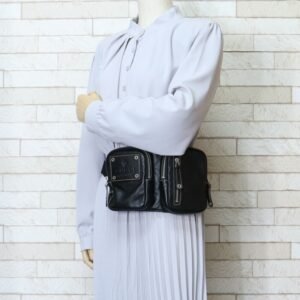 GUCCI Waist Bag Leather Black Men's | AlmaBagz