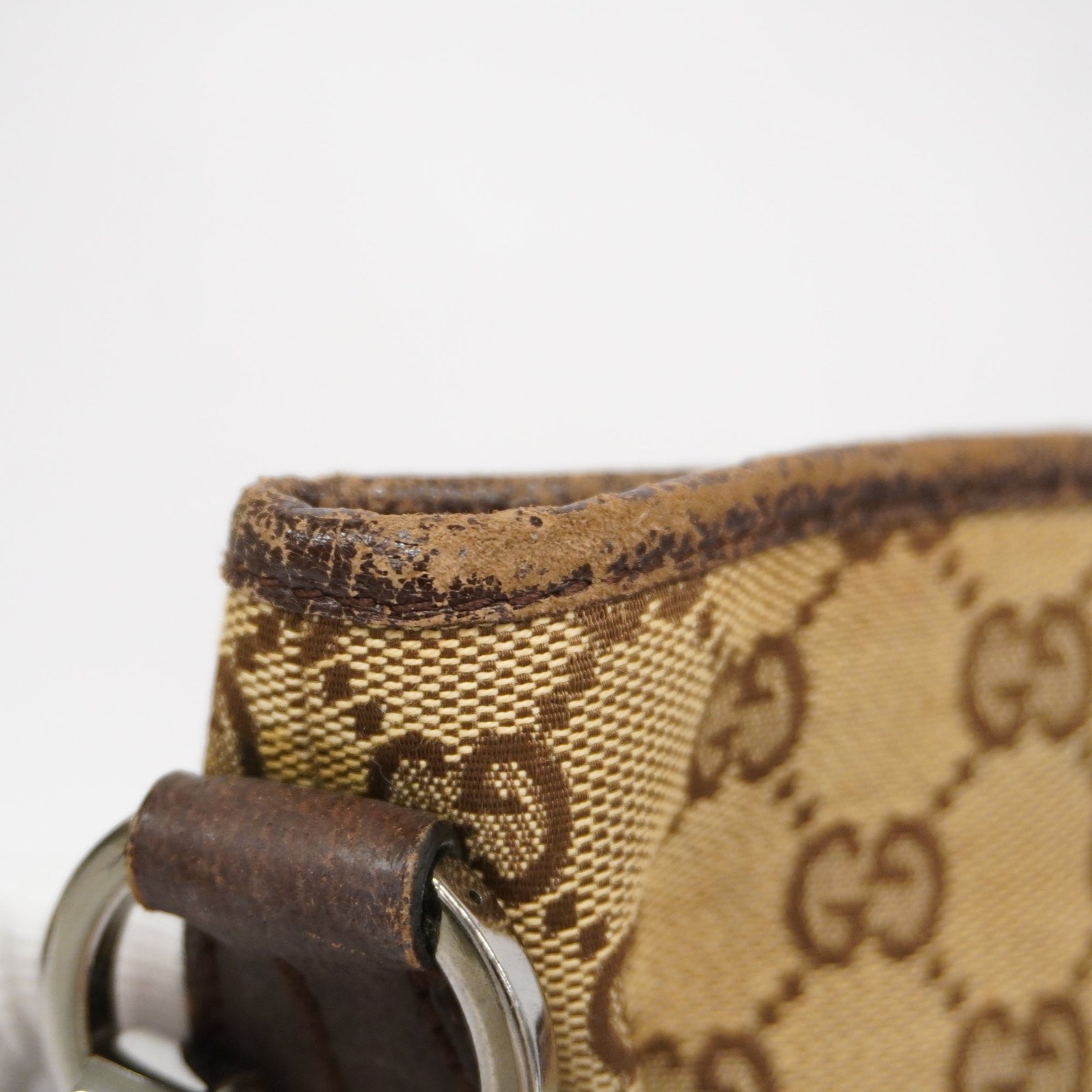 GUCCI GG Canvas Shoulder Bag 113013 Women's Shoulder Bag Beige,Dark Brown | AlmaBagz - Image 14