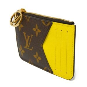 LOUIS VUITTON Coin Case Card Porte Culte Romy LV Circle Flower Yellow Monogram Jaune M81882 Men's Women's Wallet | AlmaBagz