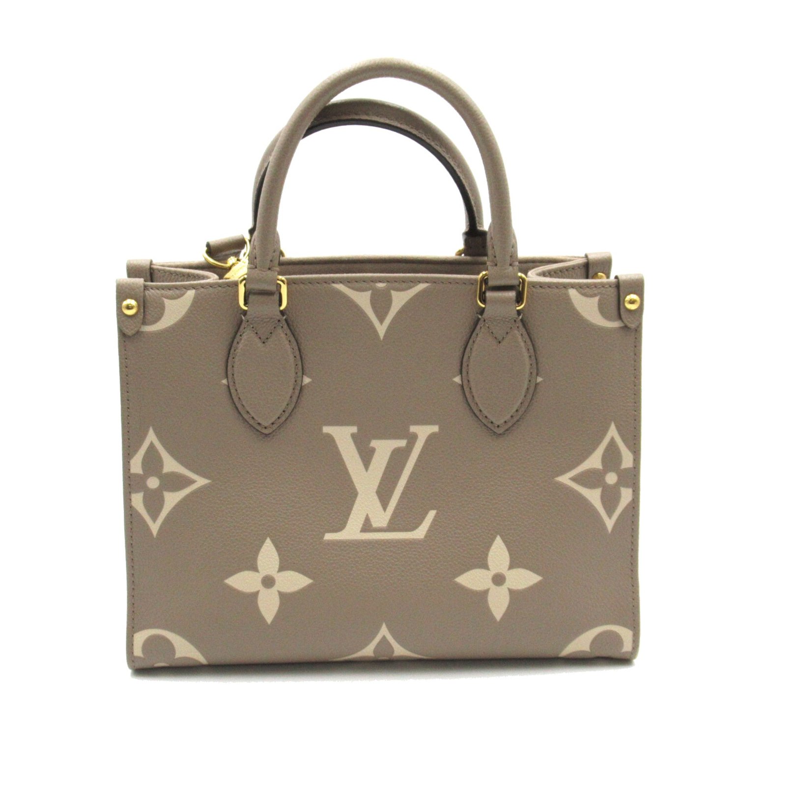Louis Vuitton On the Go PM Beige Turtle claim Monogram empreinte leather M45779 | AlmaBagz