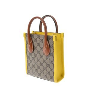 GUCCI Jumbo GG Tote Bag Beige/Yellow 699406 Women's Supreme Canvas Handbag | AlmaBagz
