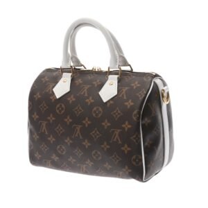LOUIS VUITTON Monogram Speedy Bandouliere 25 Brown White M20754 Unisex Canvas Handbag | AlmaBagz