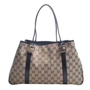 GUCCI GG Canvas Twins Tote Bag 232957 Beige/Black Women's | AlmaBagz