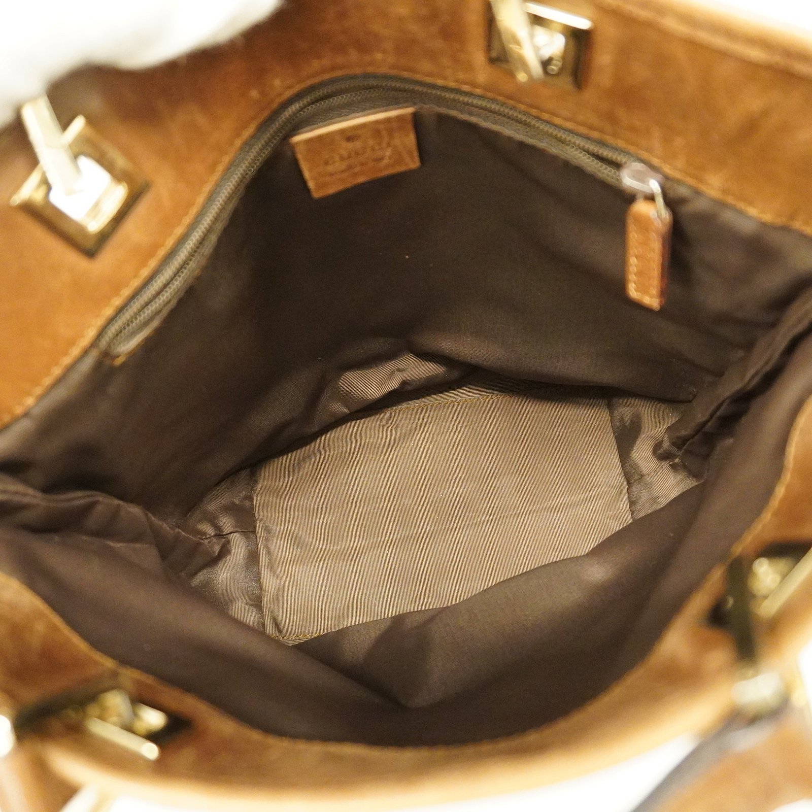 GUCCI GG Canvas Handbag 002 1099 Women's Leather Handbag Beige,Brown | AlmaBagz - Image 4