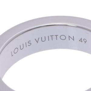 LOUIS VUITTON Petitburg Emplant Ring #49 9.5 Women's K18 White Gold Ring/Ring | AlmaBagz