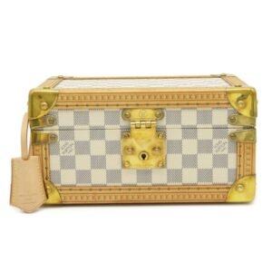 Louis Vuitton Damier Azur Coffret Tresor 24 Makeup Box Case Hard Trunk SP Order | AlmaBagz