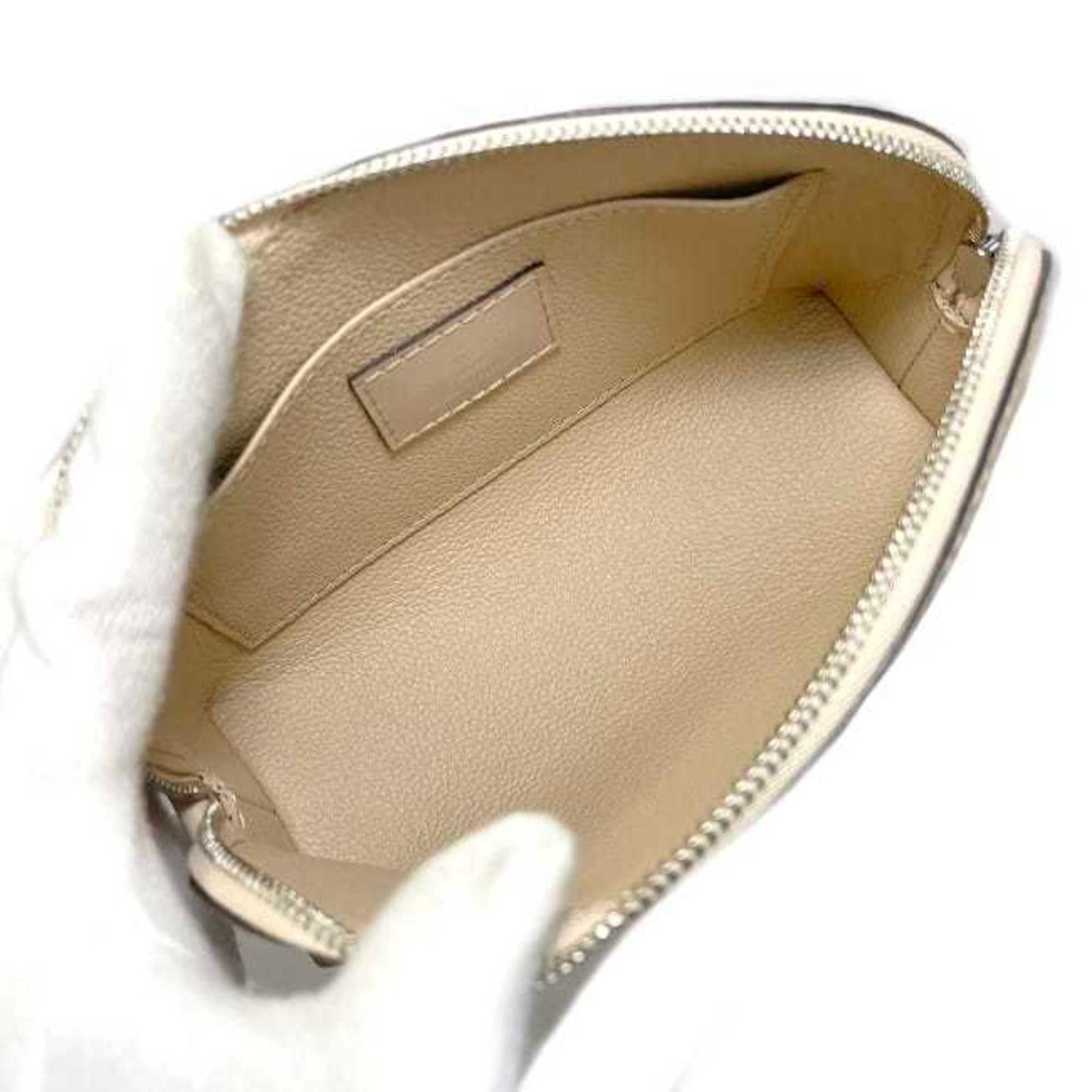 LOUIS VUITTON Pouch Pochette Tick Beige Dune Epi M41350 Leather SR3165 | AlmaBagz - Image 4