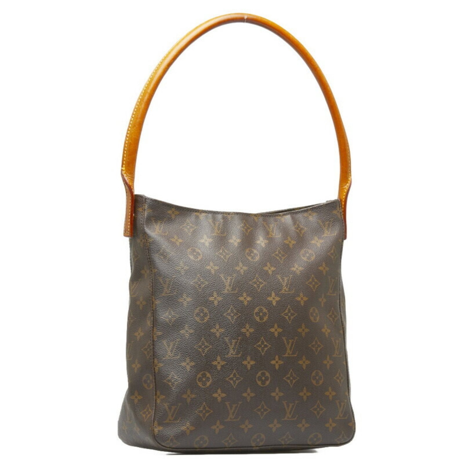 LOUIS VUITTON Monogram Looping GM Shoulder Bag Handbag M51145 Brown PVC Leather Ladies | AlmaBagz