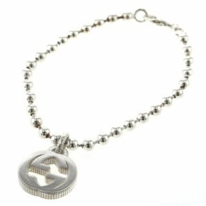 Gucci Bracelet Interlocking G Ball Chain Silver 925 Ladies GUCCI | AlmaBagz