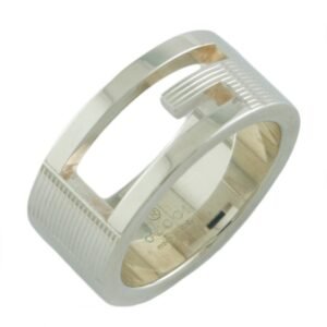Gucci SV925 Ring G Mark 7.5 # 8 Silver Ladies 925 | AlmaBagz