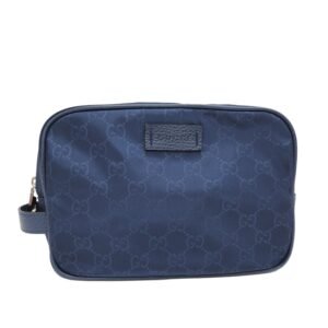 Gucci Nylon Clutch Bag,Pouch Navy | AlmaBagz